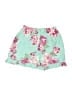Unbranded 100% Cotton Floral Teal Shorts Size 6 - photo 1