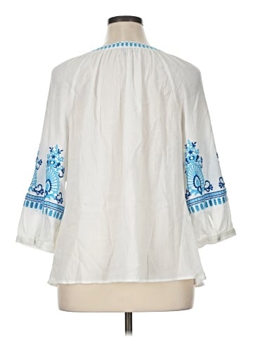 Talbots 3/4 Sleeve Blouse (view 2)