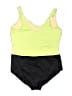 Miraclesuit Color Block Green One Piece Swimsuit Size 20 - photo 2