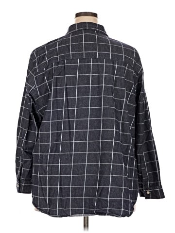 Per Se 3/4 Sleeve Button-Down Shirt (view 2)