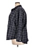 Per Se 100% Cotton Checkered-gingham Black 3/4 Sleeve Button-Down Shirt Size 3X - photo 5