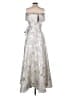 Xscape Silver Cocktail Dress Size 8 - photo 2