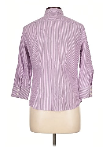 Lands' End 3/4 Sleeve Button-Down Shirt (view 2)