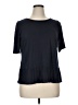Talbots Outlet Black Short Sleeve Top Size 1X Petite - photo 1