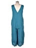 Cynthia Rowley Solid Teal Jumpsuit Size L - photo 2