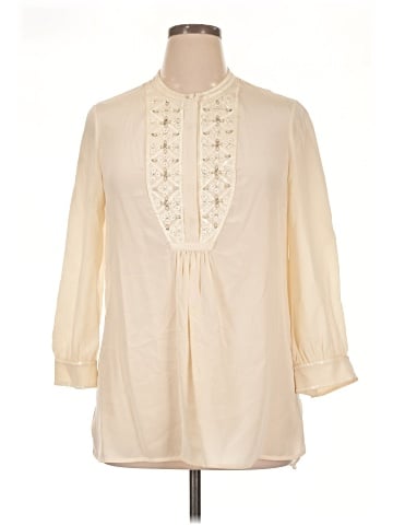 Tory Burch 3/4 Sleeve Silk Top (view 1)