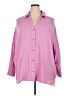Old Navy 100% Cotton Pink 3/4 Sleeve Button-Down Shirt Size 2X - photo 1