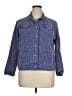 Chico's Design Tweed Blue 3/4 Sleeve Button-Down Shirt Size XL - photo 1