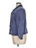 Chico's Design Tweed Blue 3/4 Sleeve Button-Down Shirt Size XL - photo 5