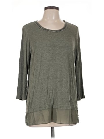 Rose + Olive 3/4 Sleeve Top (view 1)