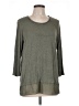 Rose + Olive Gray 3/4 Sleeve Top Size L - photo 1