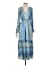 Zara Paisley Blue Casual Dress Size S - photo 1