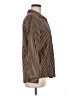Chico's 100% Cotton Stripes Brown Blazer Size M - photo 4