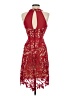 Francesca's 100% Polyester Red Cocktail Dress Size XS - photo 2