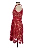 Francesca's 100% Polyester Red Cocktail Dress Size XS - photo 5