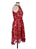 Francesca's 100% Polyester Red Cocktail Dress Size XS - photo 4