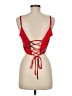 Lulus 100% Polyester Red Sleeveless Blouse Size M - photo 2