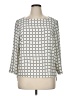 dalia 100% Polyester Ivory Silver 3/4 Sleeve Blouse Size XL - photo 1