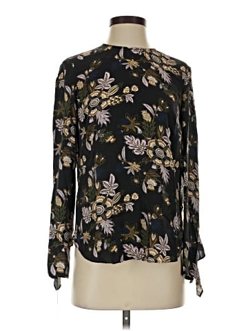 A.L.C. Long Sleeve Silk Top (view 1)