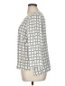 dalia 100% Polyester Ivory Silver 3/4 Sleeve Blouse Size XL - photo 5