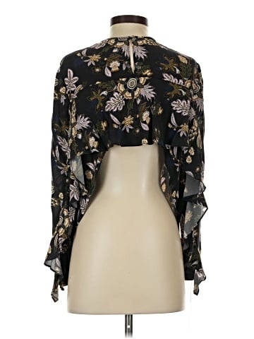 A.L.C. Long Sleeve Silk Top (view 2)