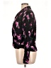 Free Press 100% Rayon Floral Black 3/4 Sleeve Blouse Size XL - photo 5