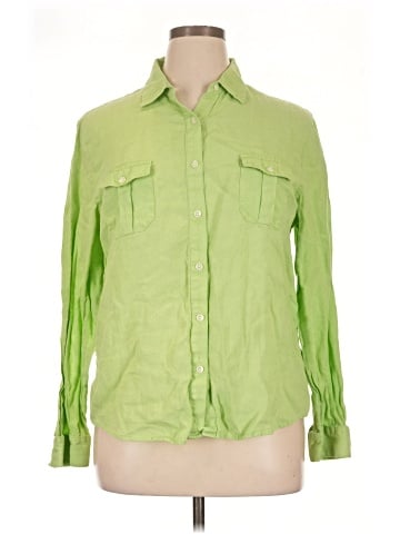 Talbots 3/4 Sleeve Button-Down Shirt (view 1)