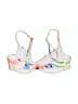 No Boundaries Print White Swimsuit Top Size S - photo 2