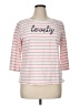 Talbots Pink 3/4 Sleeve T-Shirt Size XL - photo 1