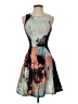 Mossimo Graphic Blue Cocktail Dress Size XS - photo 1