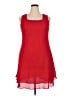 Assorted Brands 100% Polyester Solid Red Casual Dress Size 18 - photo 1