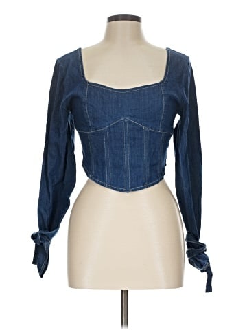 Pretty Damage Long Sleeve Blouse (view 1)