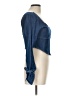 Pretty Damage Blue Long Sleeve Blouse Size L - photo 4