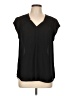 Daniel Rainn Black Short Sleeve Blouse Size L - photo 1