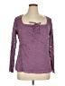 Torrid 100% Nylon Purple Long Sleeve Blouse Size 1X Plus (1) - photo 1