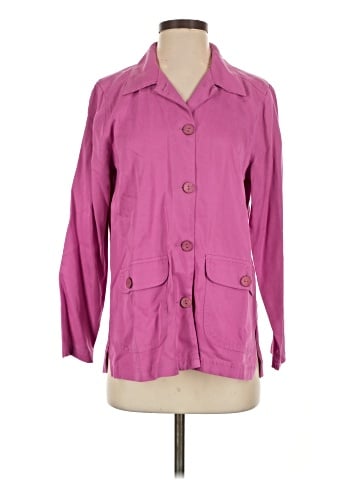 AKS by Amy K Su 3/4 Sleeve Button-Down Shirt (view 1)