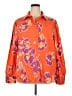 Assorted Brands Floral Orange Long Sleeve Blouse Size 18 - photo 1