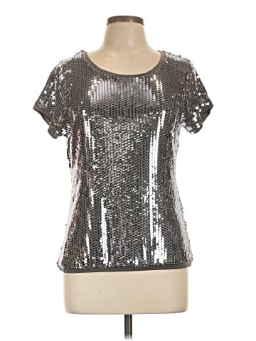 August Silk Short Sleeve Top (view 1)