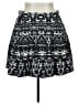 J.Crew 100% Polyester Graphic Black Casual Skirt Size 14 - photo 1