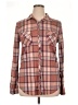 Como Vintage Plaid Brown Long Sleeve Blouse Size XL - photo 1
