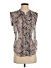 Rebecca Taylor Gray Sleeveless Blouse Size 2 - photo 1