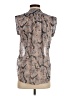 Rebecca Taylor Gray Sleeveless Blouse Size 2 - photo 2