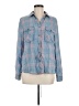 Billy T 100% Lyocell Plaid Blue Long Sleeve Button-Down Shirt Size M - photo 1