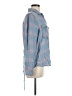 Billy T 100% Lyocell Plaid Blue Long Sleeve Button-Down Shirt Size M - photo 4