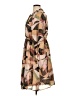 Torrid 100% Polyester Print Brown Casual Dress Size 1X Plus (1) - photo 5