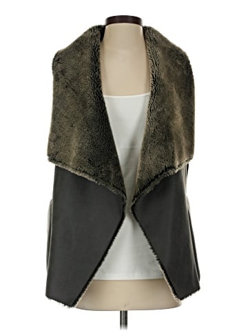 Velvet Faux Fur Vest (view 1)