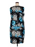I.N. Studio Graphic Blue Cocktail Dress Size 18 - photo 2