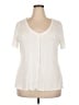 Lane Bryant Ivory Short Sleeve Henley Size 18 - 20 Plus - photo 1