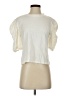Intermix Ivory Short Sleeve Top Size S - photo 1