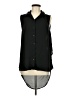 Forever 21 Black Sleeveless Button-Down Shirt Size M - photo 1